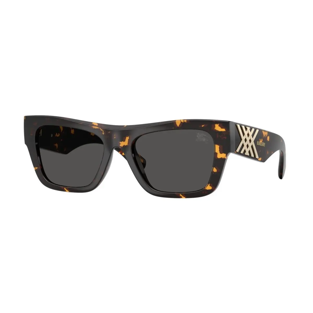 Burberry BE 4490 U Yellow Havana / Dark Grey 410687 Size 53 Sunglasses