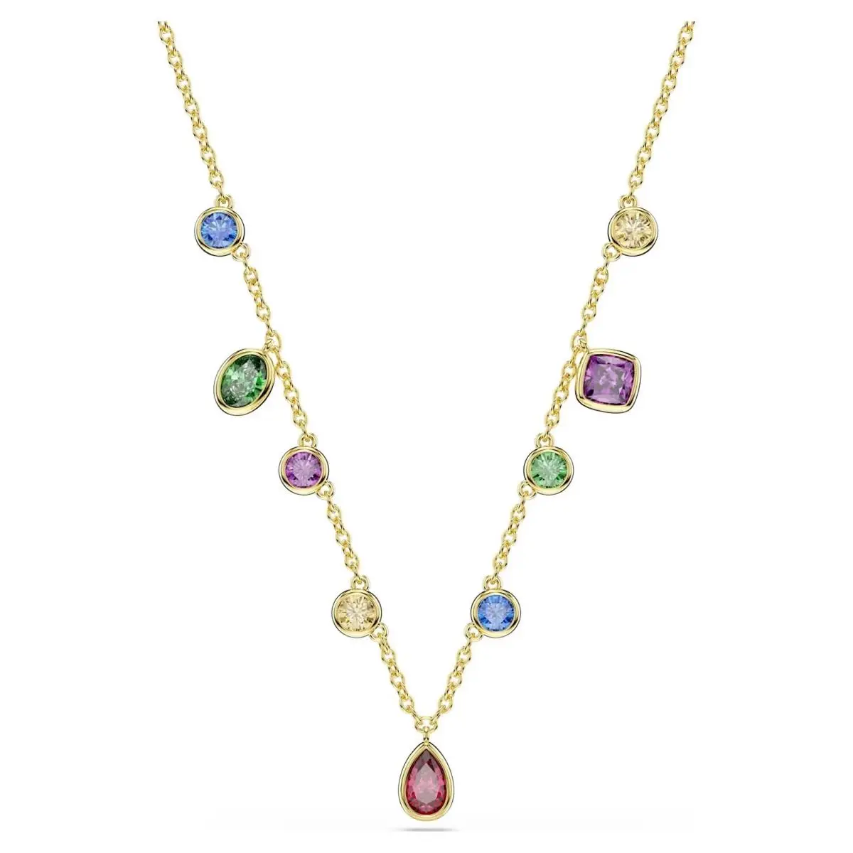 Zirconia Imber Necklace Multicolored 18K Gold Plated 5753274 by Swarovski