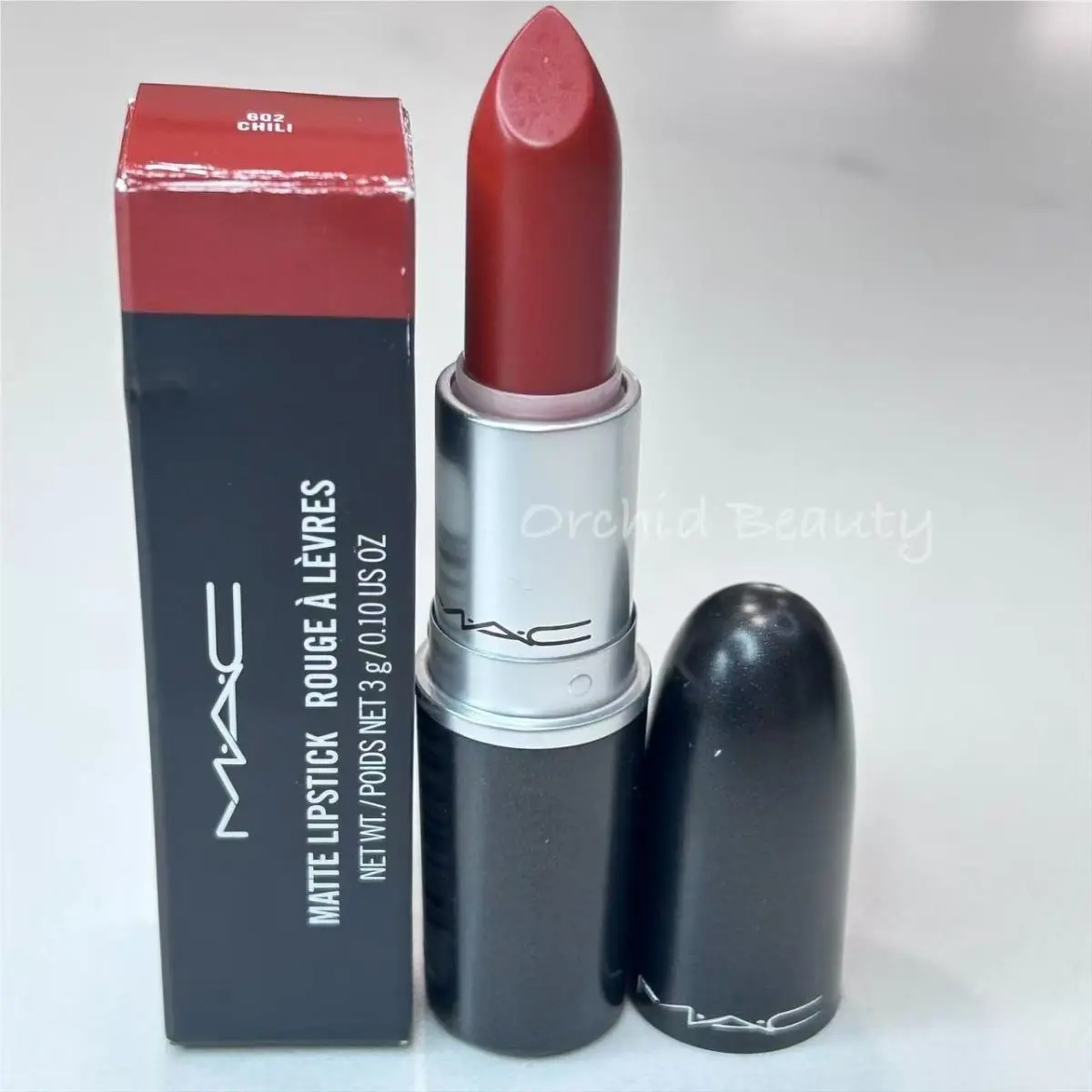 Mac Lipstick Full Size 3 g/0.1 oz Chili (Matte) by MAC Cosmetics