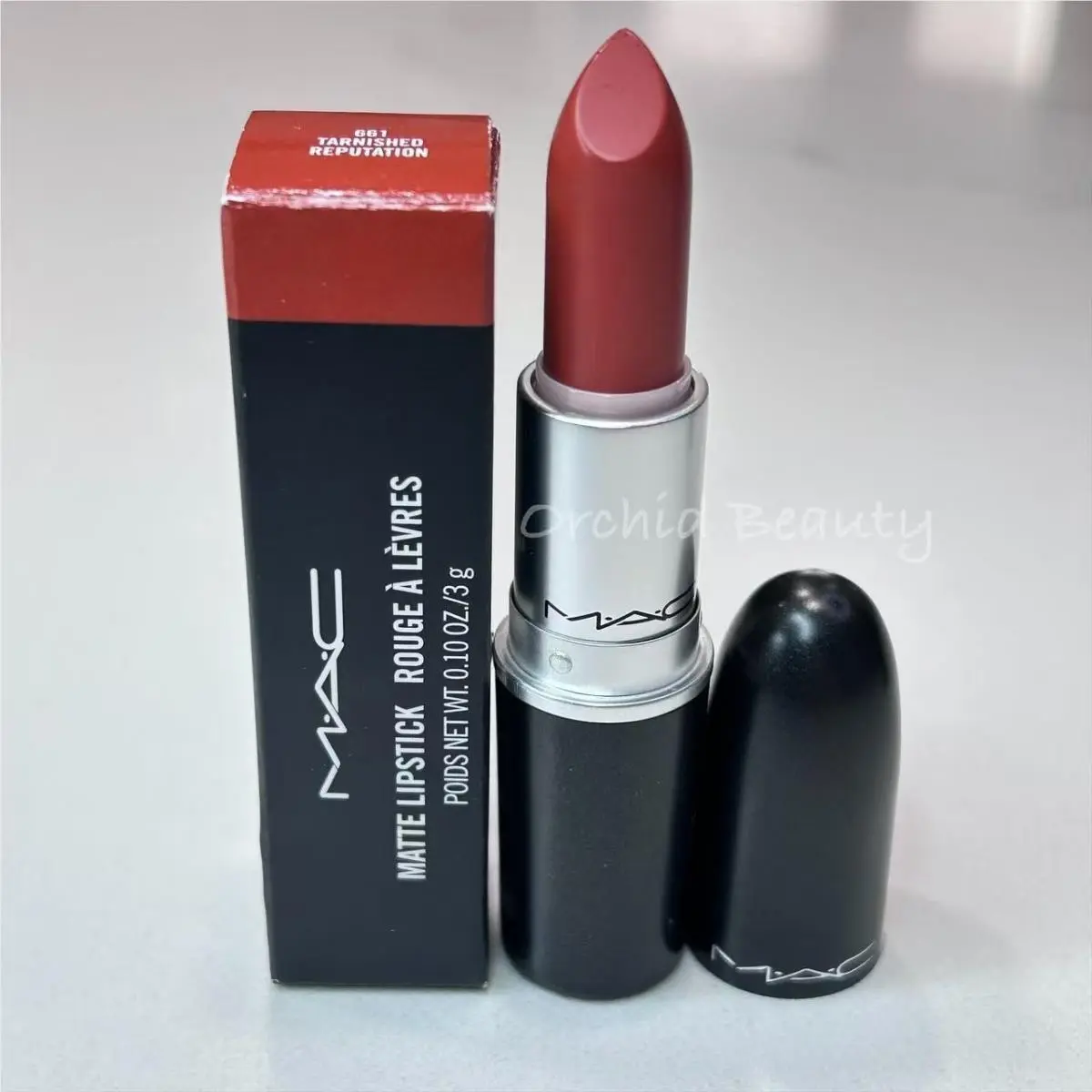 Mac Lipstick Full Size 3 g/0.1 oz Tarnished Reputation (Matte) by MAC Cosmetics