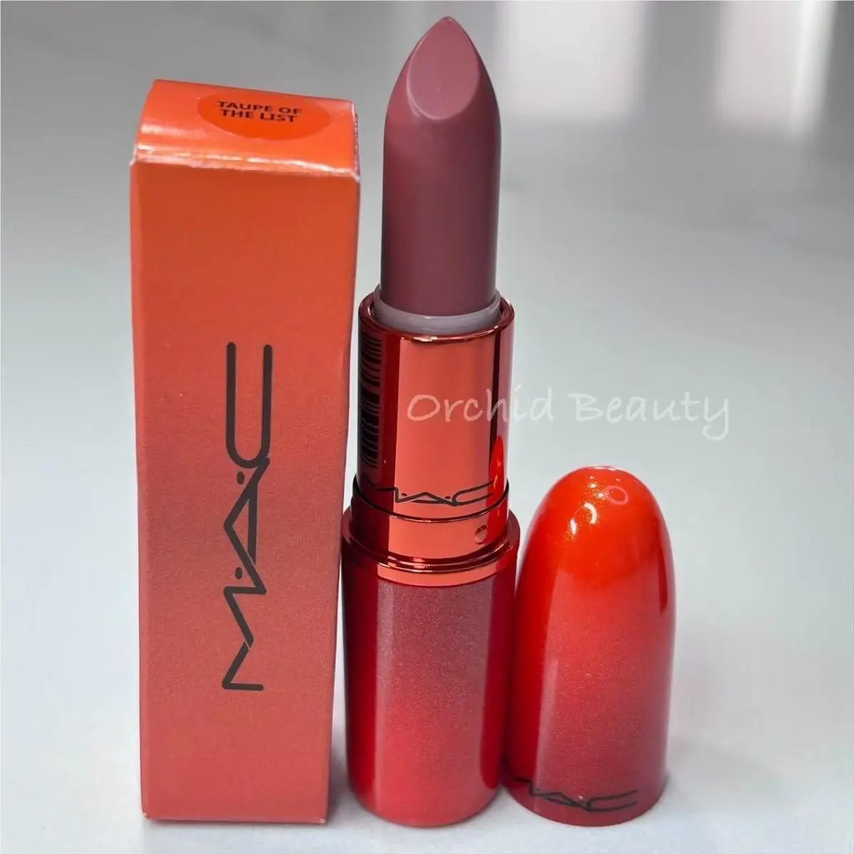 Mac Lipstick Full Size 3 g/0.1 oz Taupe Of The List (Matte) by MAC Cosmetics