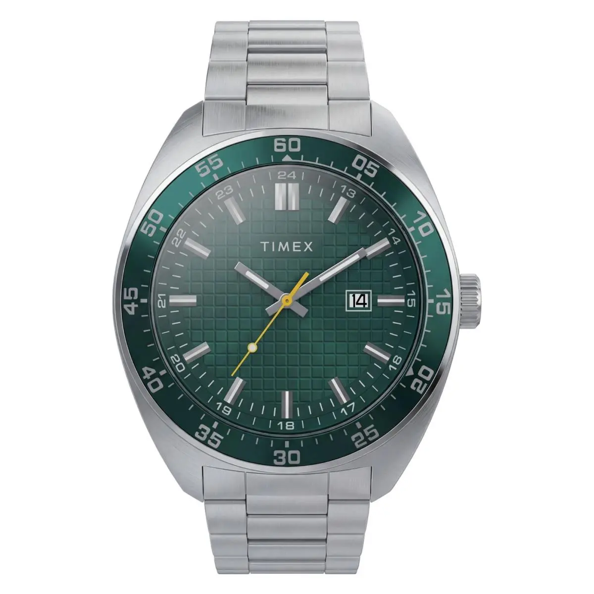 Weston 45mm Green Dial Stainless Steel Men`s Watch TW2Y89000 by Timex