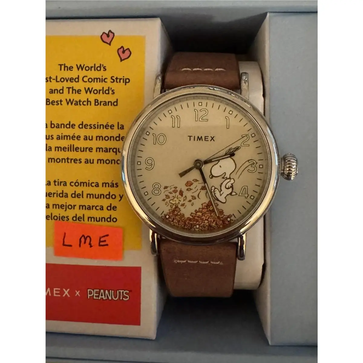 Timex X Peanuts Standard Featuring Snoopy Autumn 40mm Watch Backlight