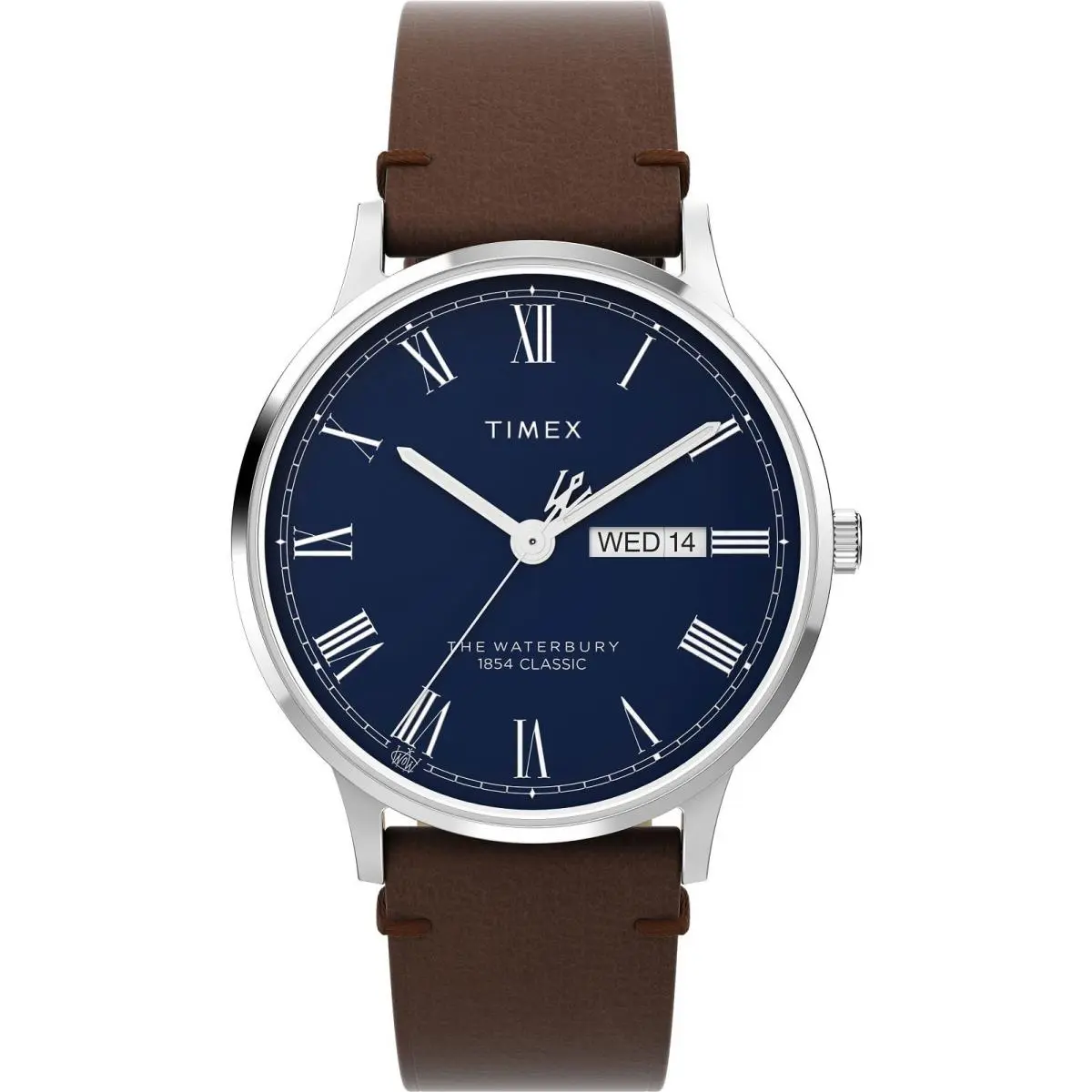 Waterbury Classic TW2W14900 Men`s Watch Quartz Analog Brown Leather by Timex
