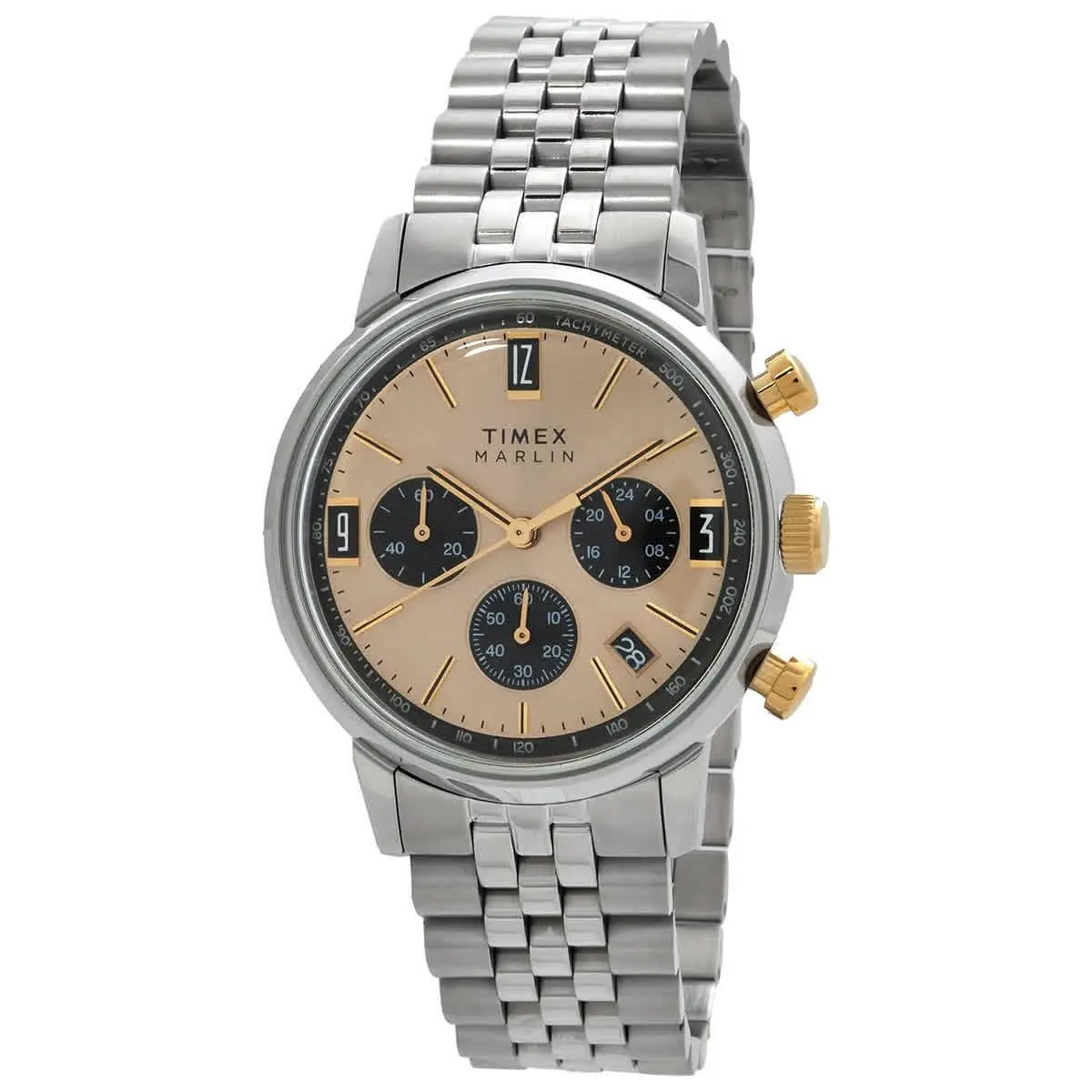 Marlin Chronograph Quartz Champagne Dial Men`s Watch TW2W60100 by Timex