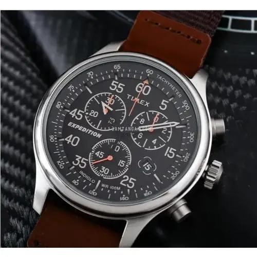 Expedition Field Chrono Tachymeter Indiglo Fabric Men Watch TW4B26800 by Timex