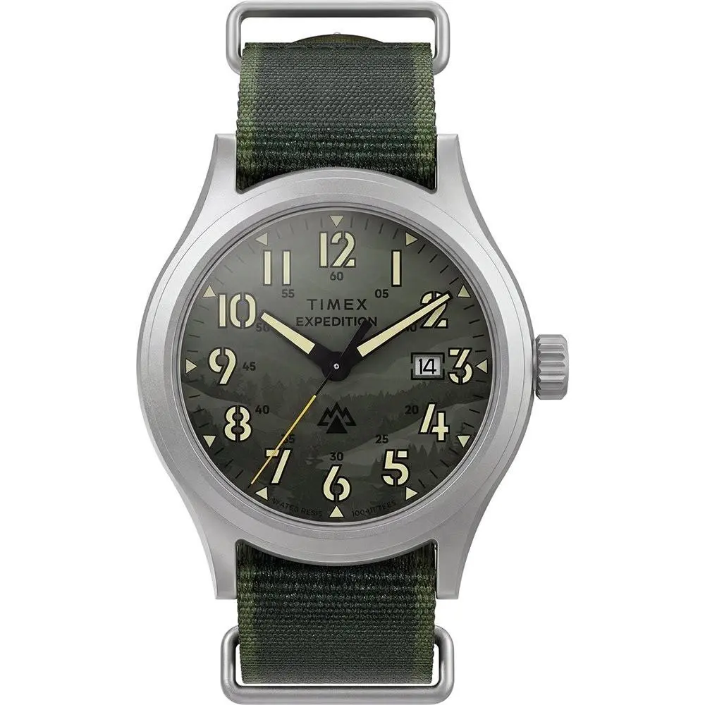 TW2Y89500 Men`s Expedition Sierra Green Fabric Strap 40mm Analog Watch by Timex