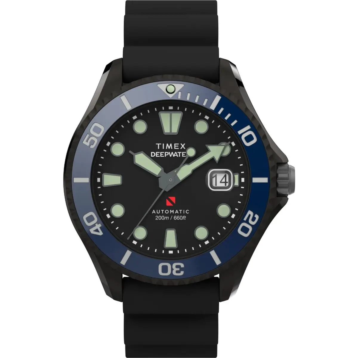 Deepwater Tiburon TW2W21100 Men`s Watch Automatic Stainless Steel by Timex