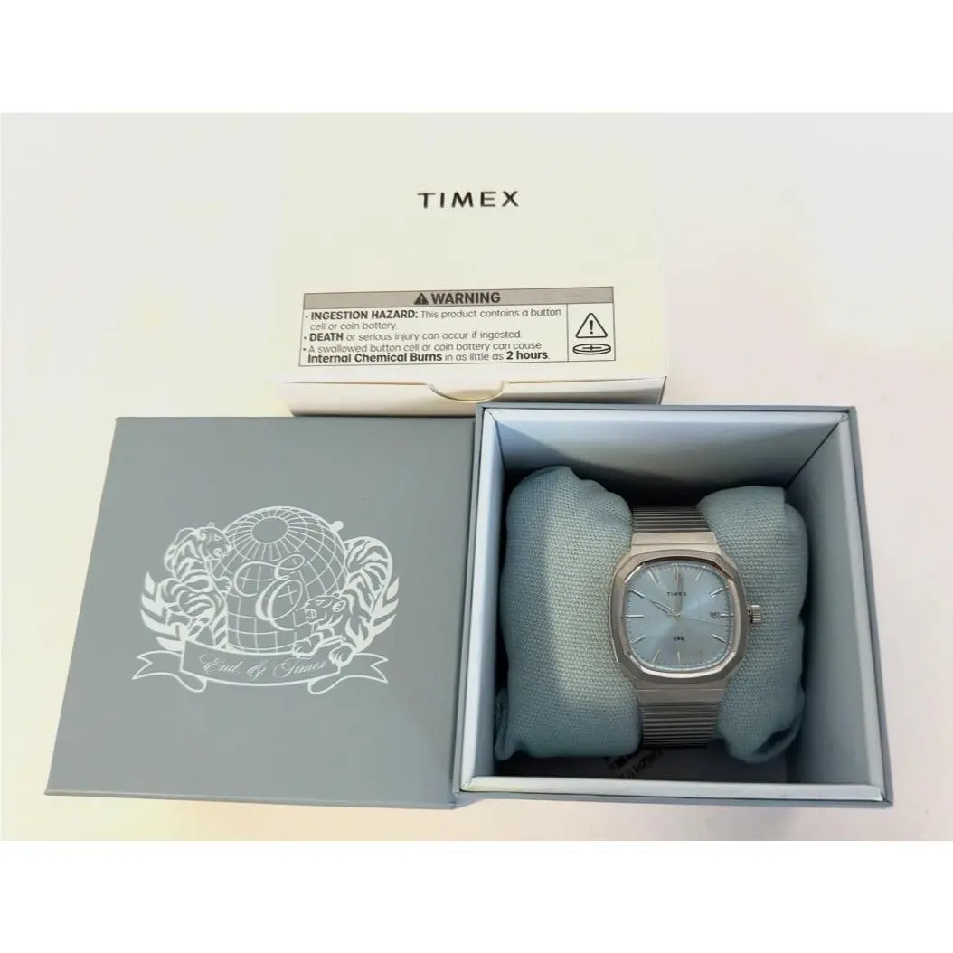 x End. 1981 Reissue Stainless Steel Watch TW3A01500 Ice Blue by Timex