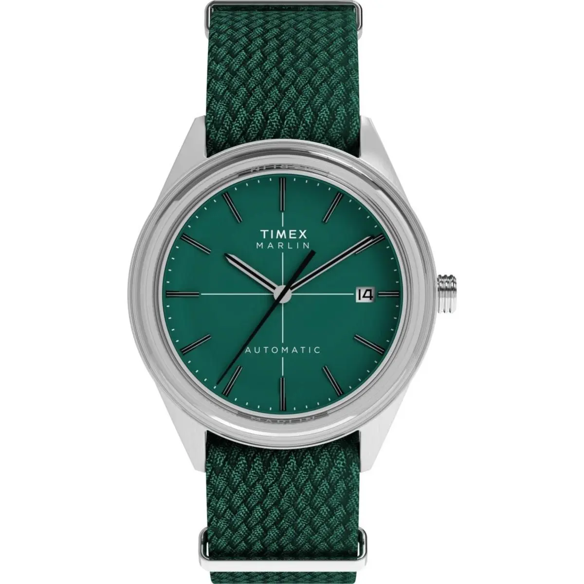 Marlin Jet Green Fabric Strap Automatic Men`s Watch TW2Y24400 by Timex