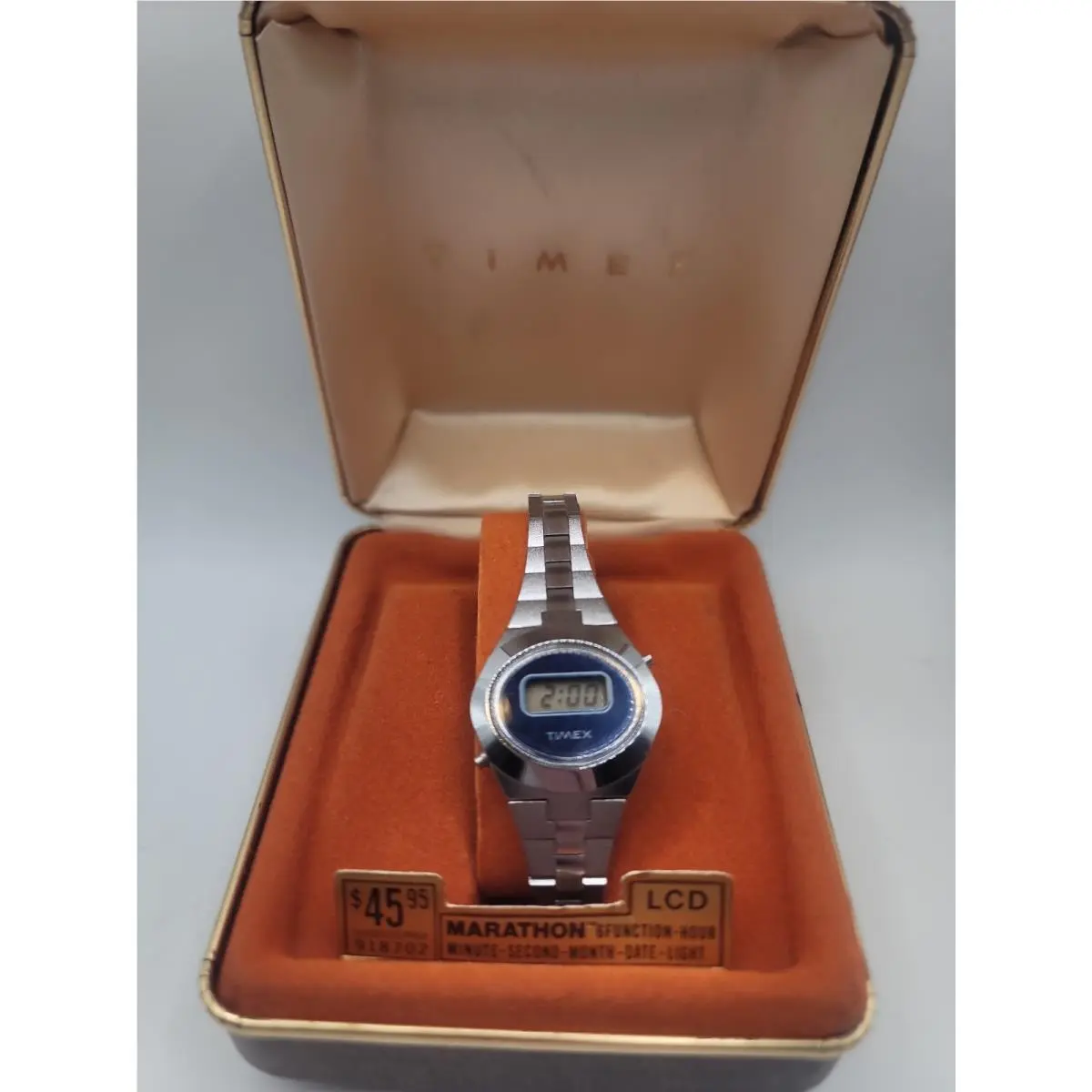 Vintage Rare Women`s  Watch F Cell Quartz 21mm Digial G923 Works by Timex