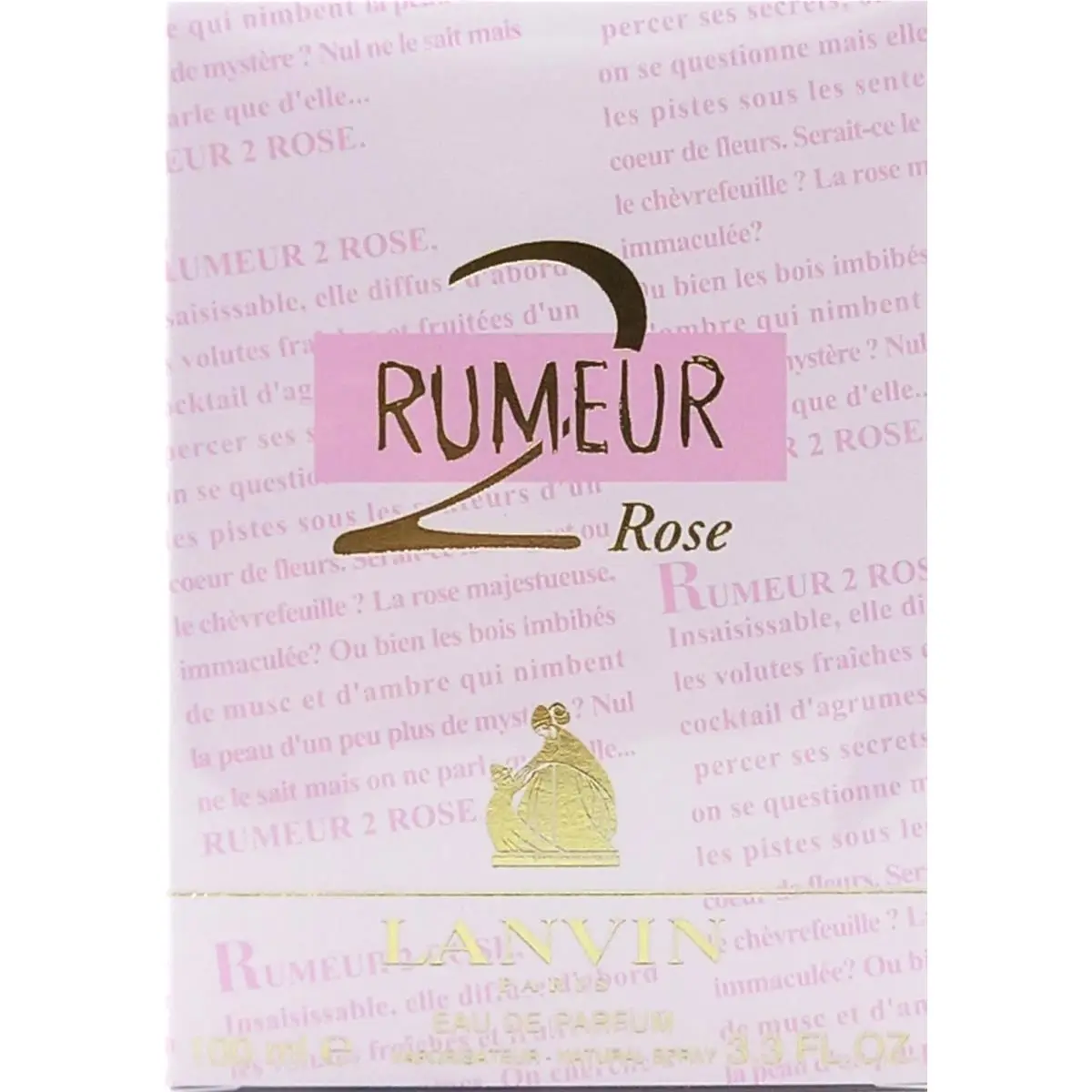 Rumeur 2 Rose Eau DE Parfum Spray For Women 3.3 Oz / 100 ml by Lanvin