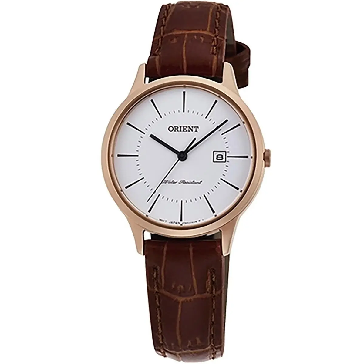 Orient RF-QA0001S 30mm Ladies Dress Stainless Quartz Movement Leather Strap WR