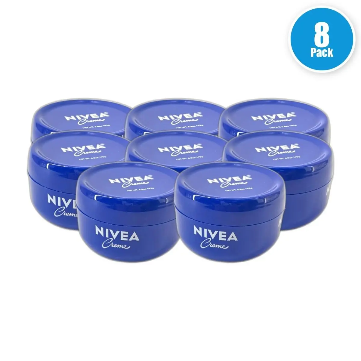 Creme Face Moisturizer 6.8oz Skin Care Pack of 8 by Nivea