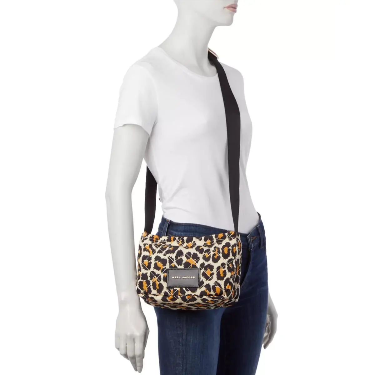 Women’s Messenger Bag Shoulder Strap Quilted Leopard Print by Marc Jacobs