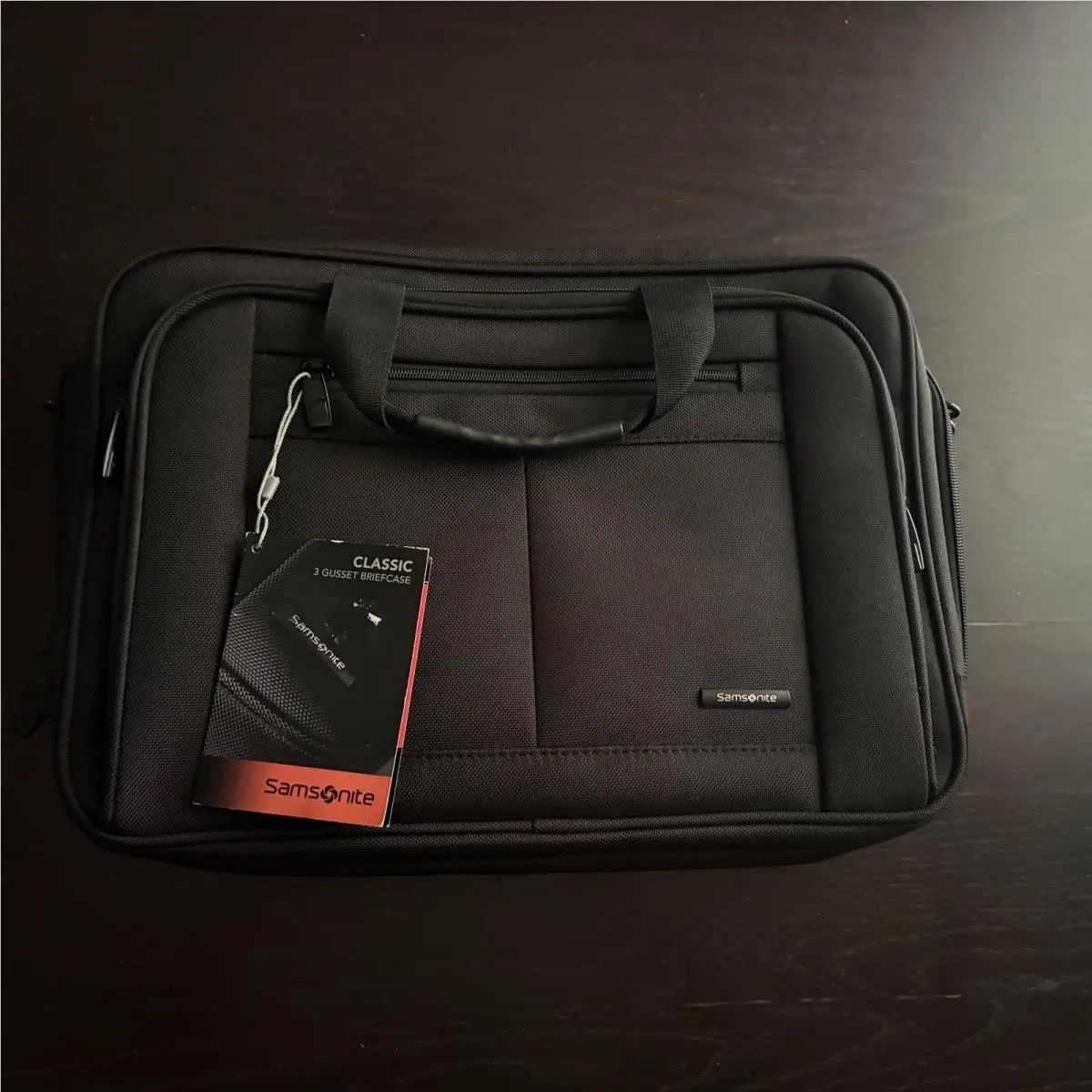 Samsonite 3 Gusset Black Classic Business Briefcase