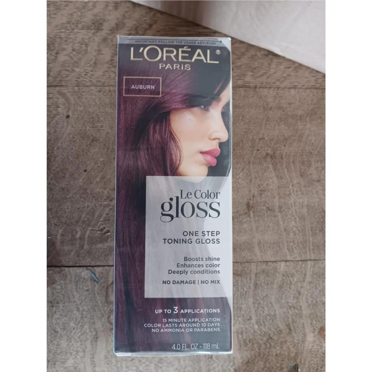 L`oreal Paris Le Color One Step Toning Gloss Auburn 4 oz - Case OF 12 by L'Oréal