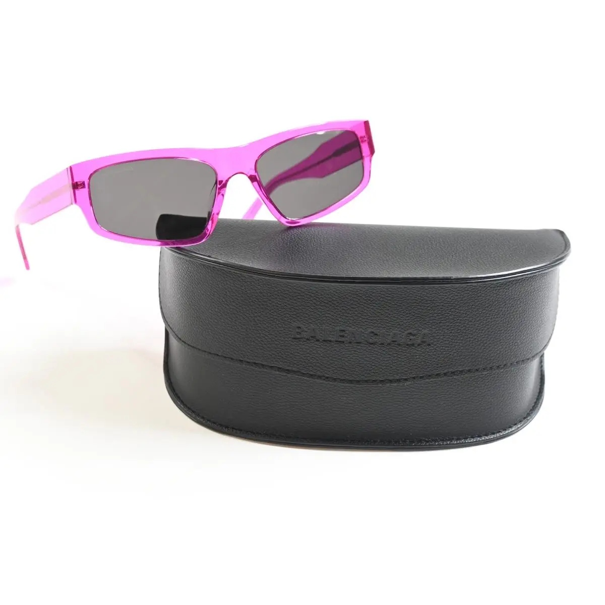 BB0305S 010 Mens Sunglasses Fuchsia/gray 58mm by Balenciaga