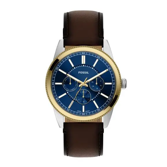 Fossil Pearson Quartz Multifunction Blue Dial Two-tone 42mm Men`s Watch FS6195