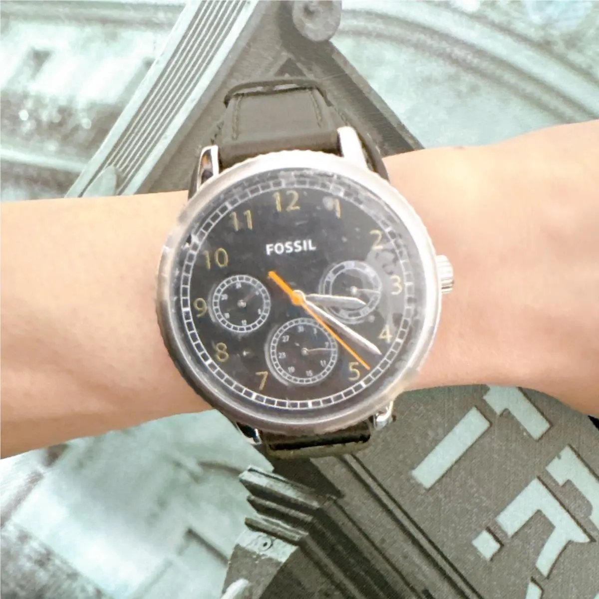 BQ2636 Airlift Multifunction Analog Black Dial Men`s Watch by Fossil