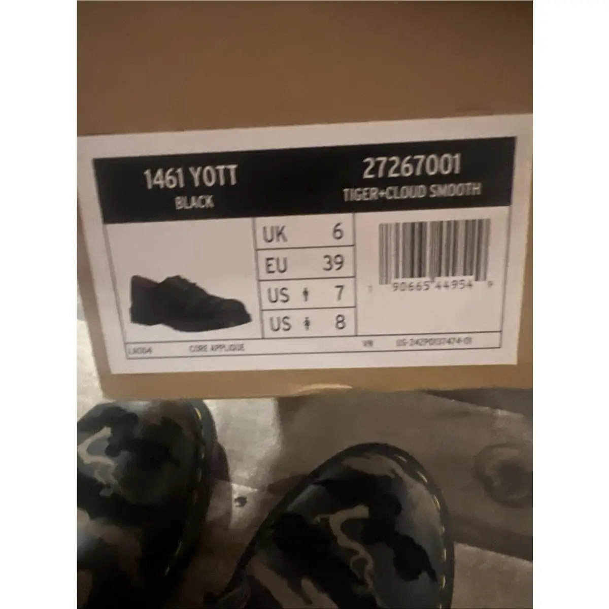 Dr. Martens shoes - Year Of The Tiger 1461 Dr Martens - Black (UPC: 0190665449549) 6