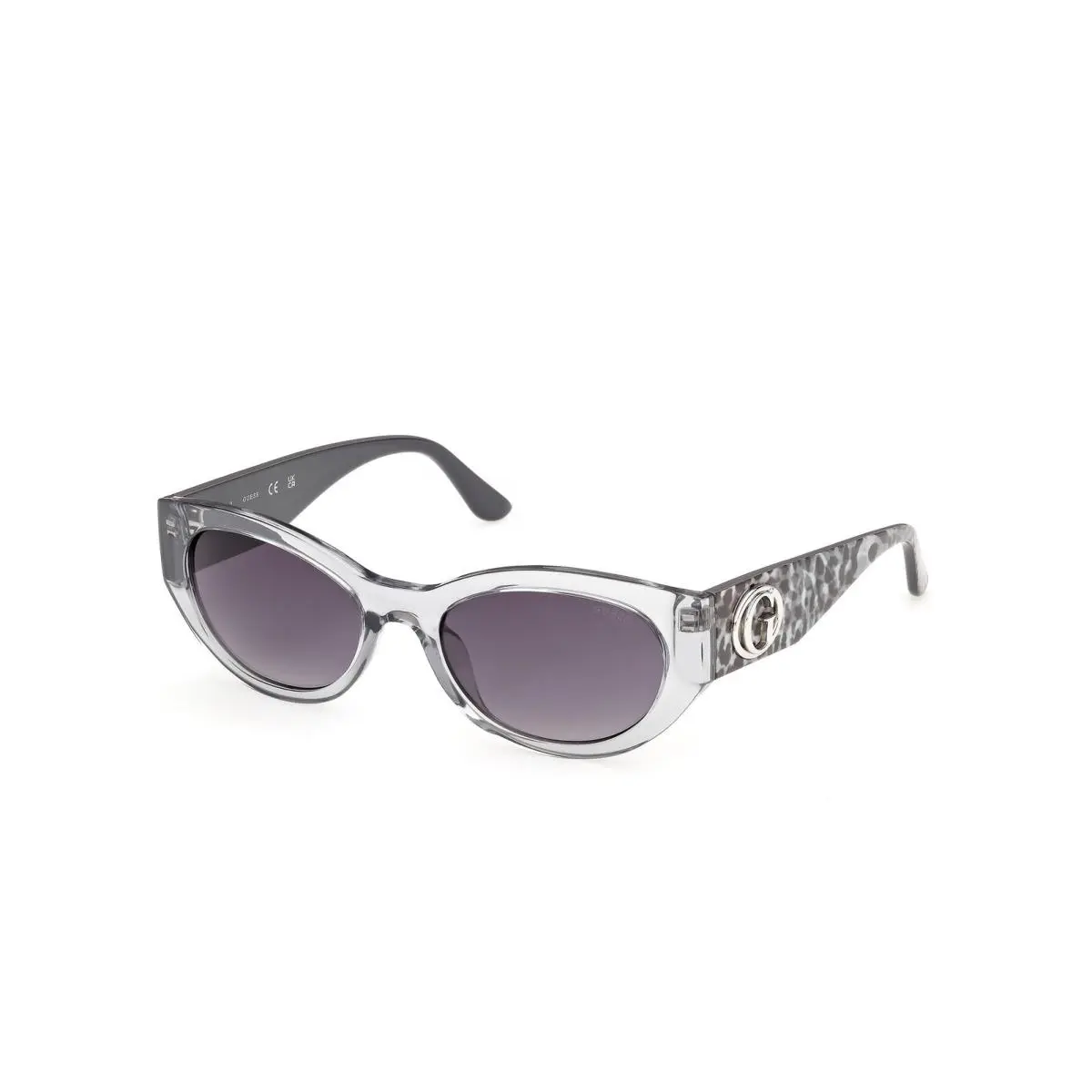 GU 00362 Shiny Grey / Animal/monocolor 20B Size 54 Sunglasses by Guess