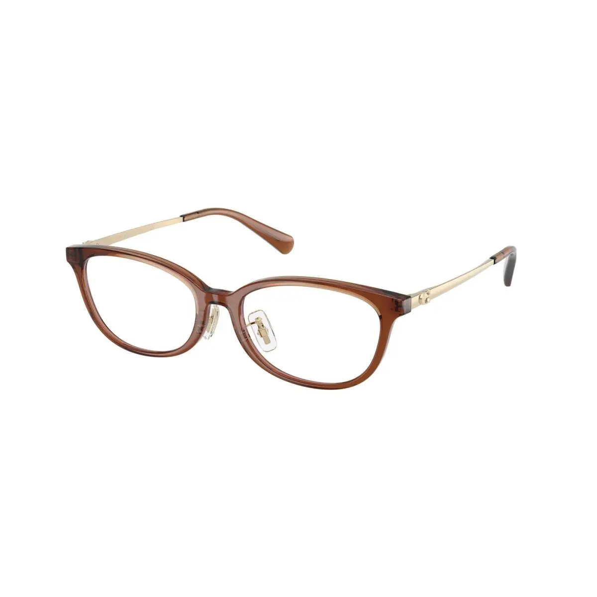HC 6295 D Transparent Brown Demo Lens 5888 Size 51 Eyeglasses by Coach