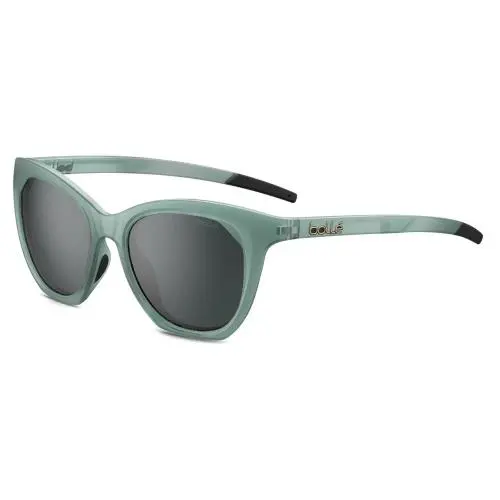 Bolle Prize Womens Cateye Designer Sunglasses Frost Green Crystal/dark Grey 51mm - Frame: Green, Lens: Gray