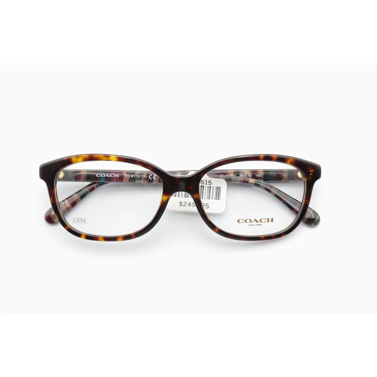 HC 6173 5120 Dark Tortoise 54-16-140 Eyeglass Frames W/coach Case by Coach