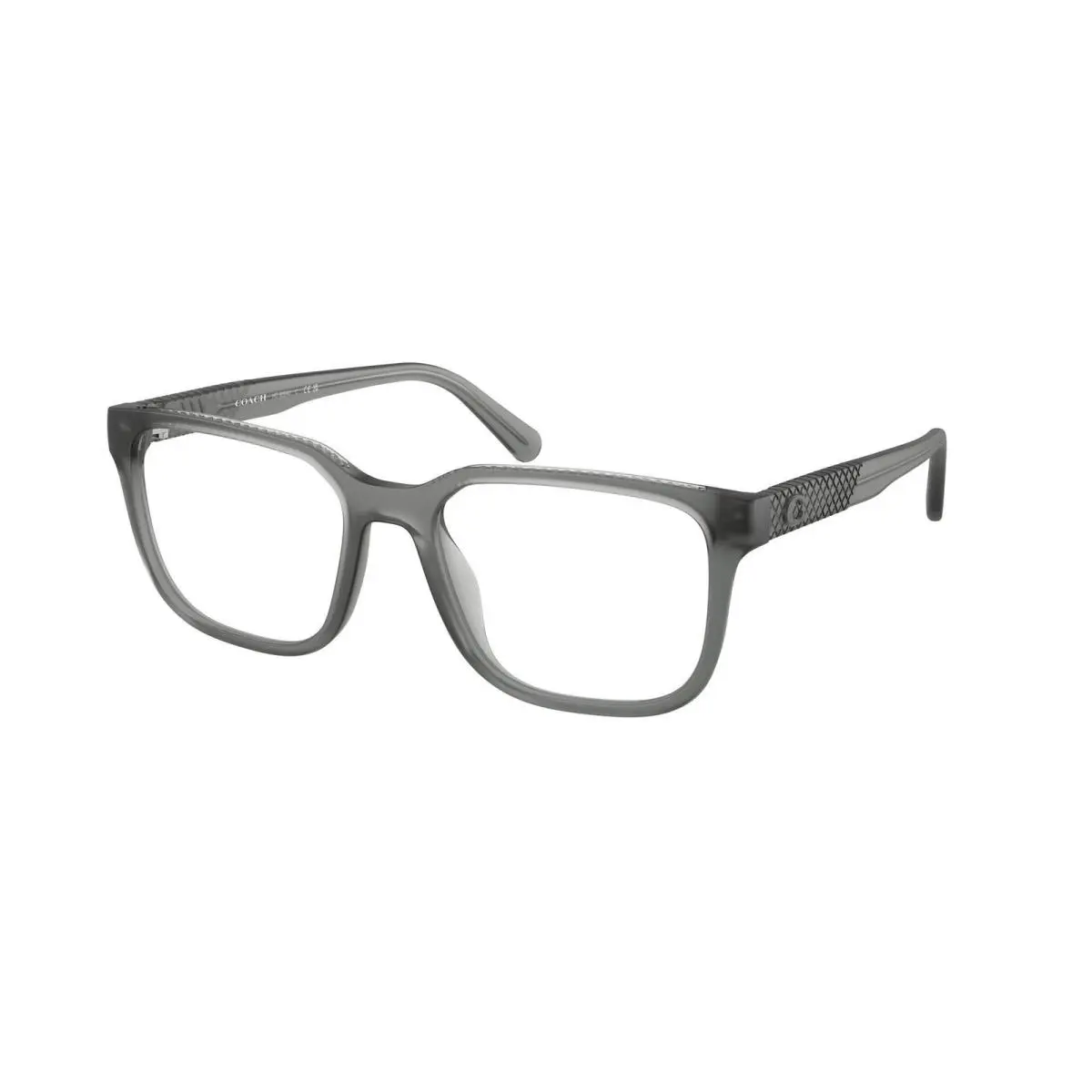 HC 6264 U Matte Transparent Dark Stone / Demo Lens 5880 Size 53 Eyeglasses by Coach
