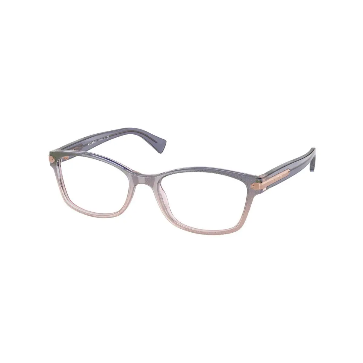 HC 6065 Shimmer Violet Peach Gradient 5554 Size 51 Eyeglasses by Coach