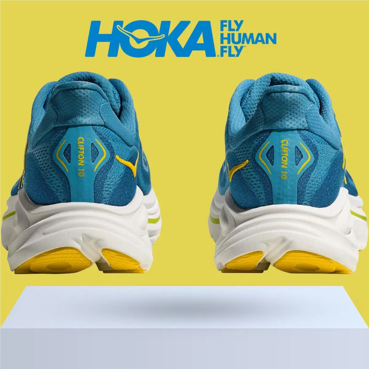 Hoka shoes - Hoka One One Clifton 10 - Alpine Blue/Foggy Night 1