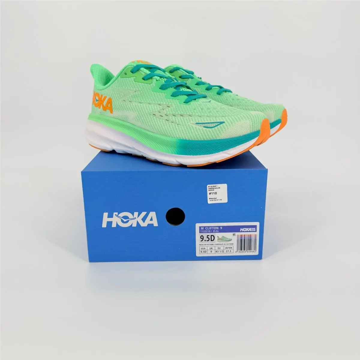 Hoka shoes - Clifton 9 - Clifton - Green 8