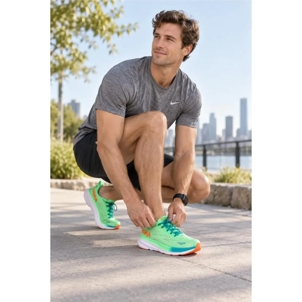 Hoka shoes - Clifton 9 - Clifton - Green 9