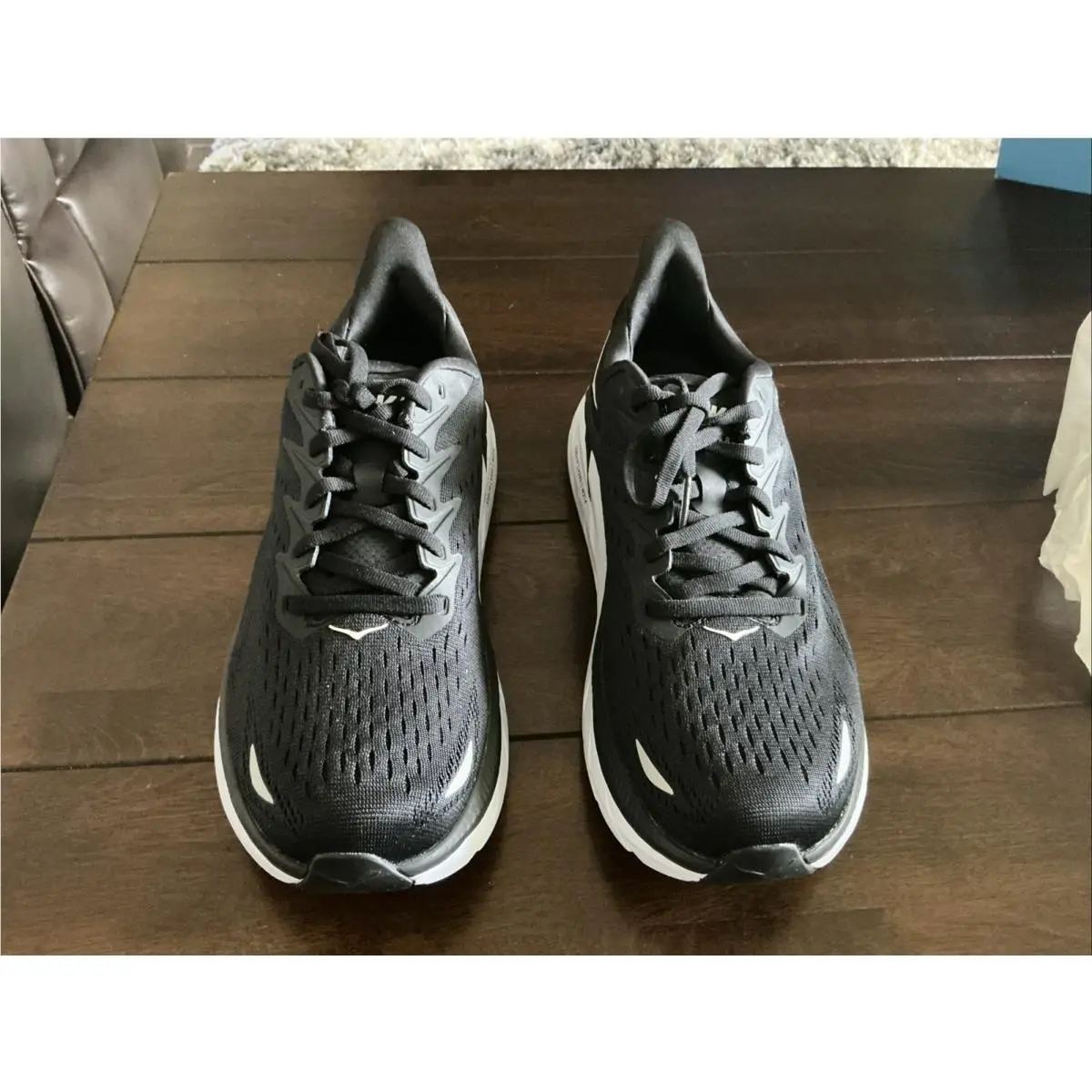 Hoka shoes - Hoka One One HOKA Clifton 10 Wide - 1162050-BWHT - Black 3