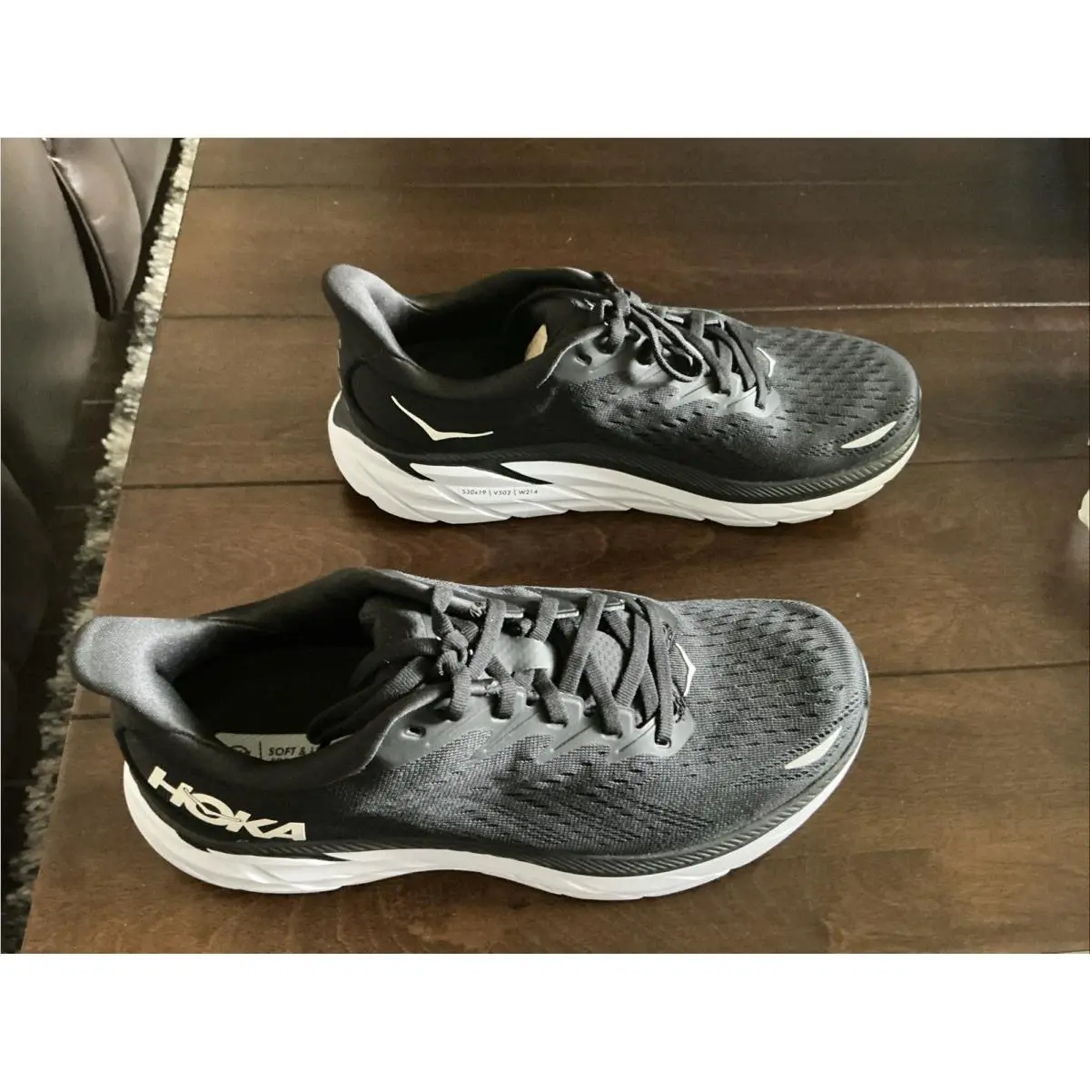 Hoka shoes - Hoka One One HOKA Clifton 10 Wide - 1162050-BWHT - Black 5