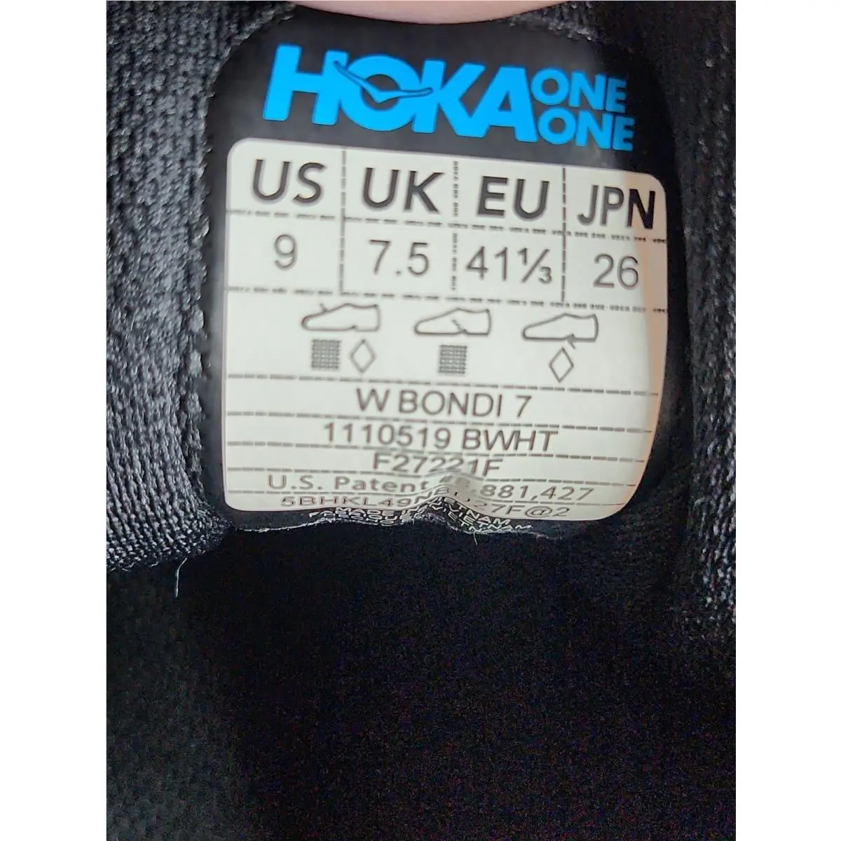 Hoka shoes - Hoka One One Bondi - One One Bondi - 1110519 - Black (UPC: 192410934164) 8