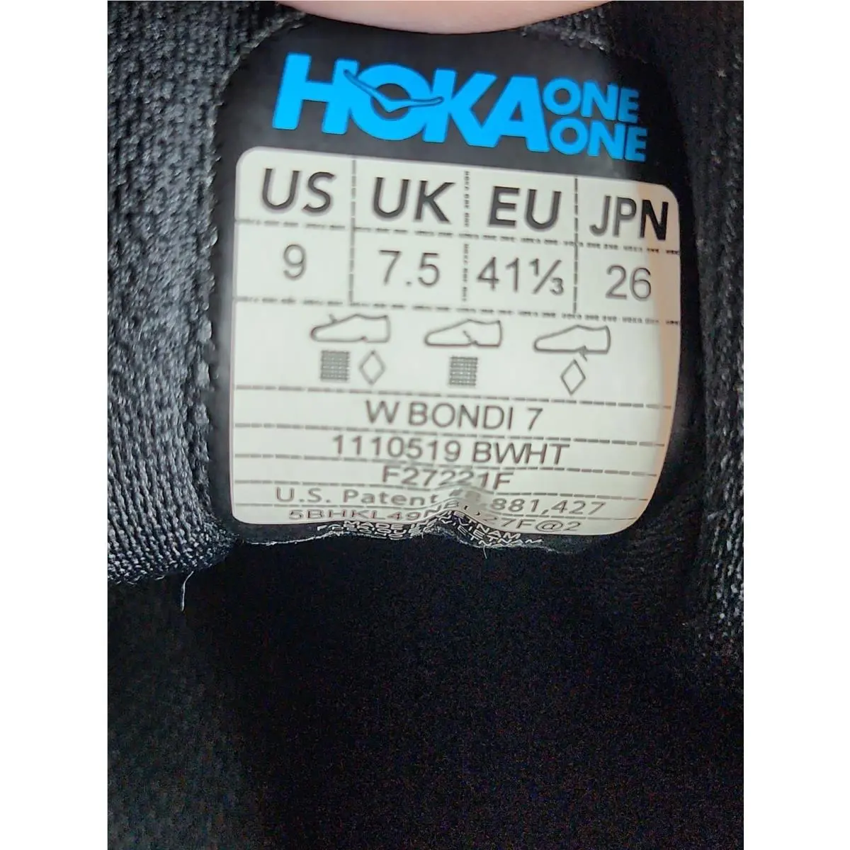 Hoka shoes - Hoka One One Bondi - One One Bondi - 1110519 - Black (UPC: 192410934164) 9