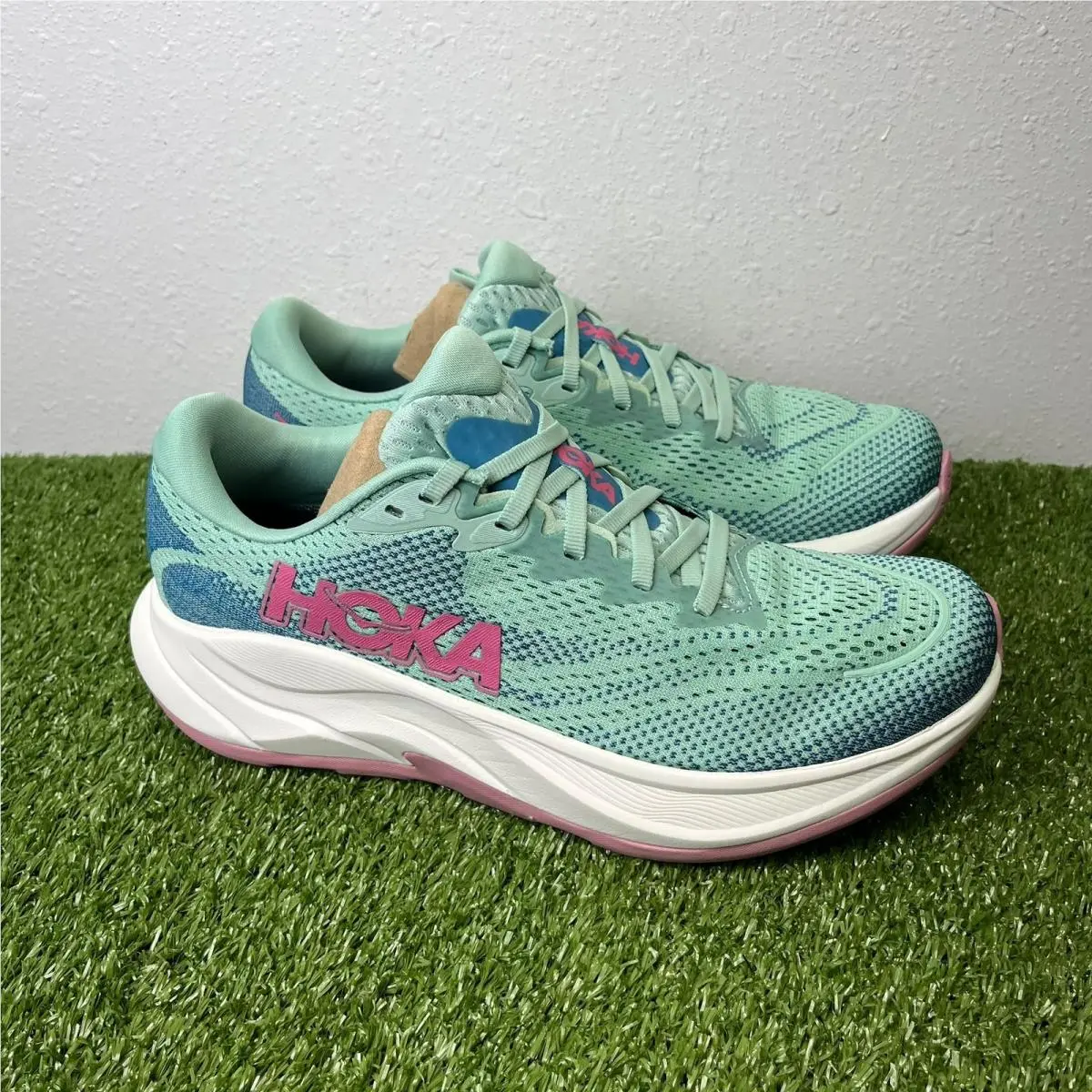 Hoka shoes - HOKA One One Rincon 4 - Jadeite Teal/Pink 1