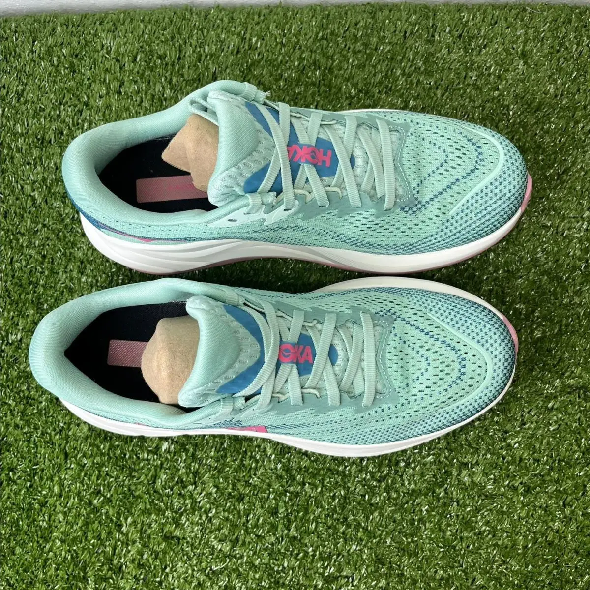 Hoka shoes - HOKA One One Rincon 4 - Jadeite Teal/Pink 2