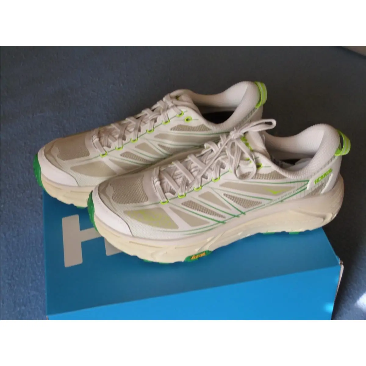 Hoka shoes - U Mafate Speed 2 - Mafate Speed - White with some green 0