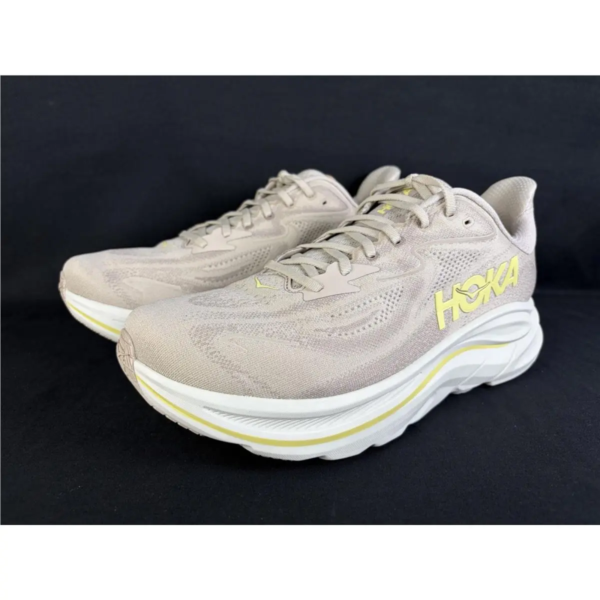 Hoka shoes - Hoka One One Clifton 10 Wide - 1162032-RNN - Beige / Raw Linen / Stone 2