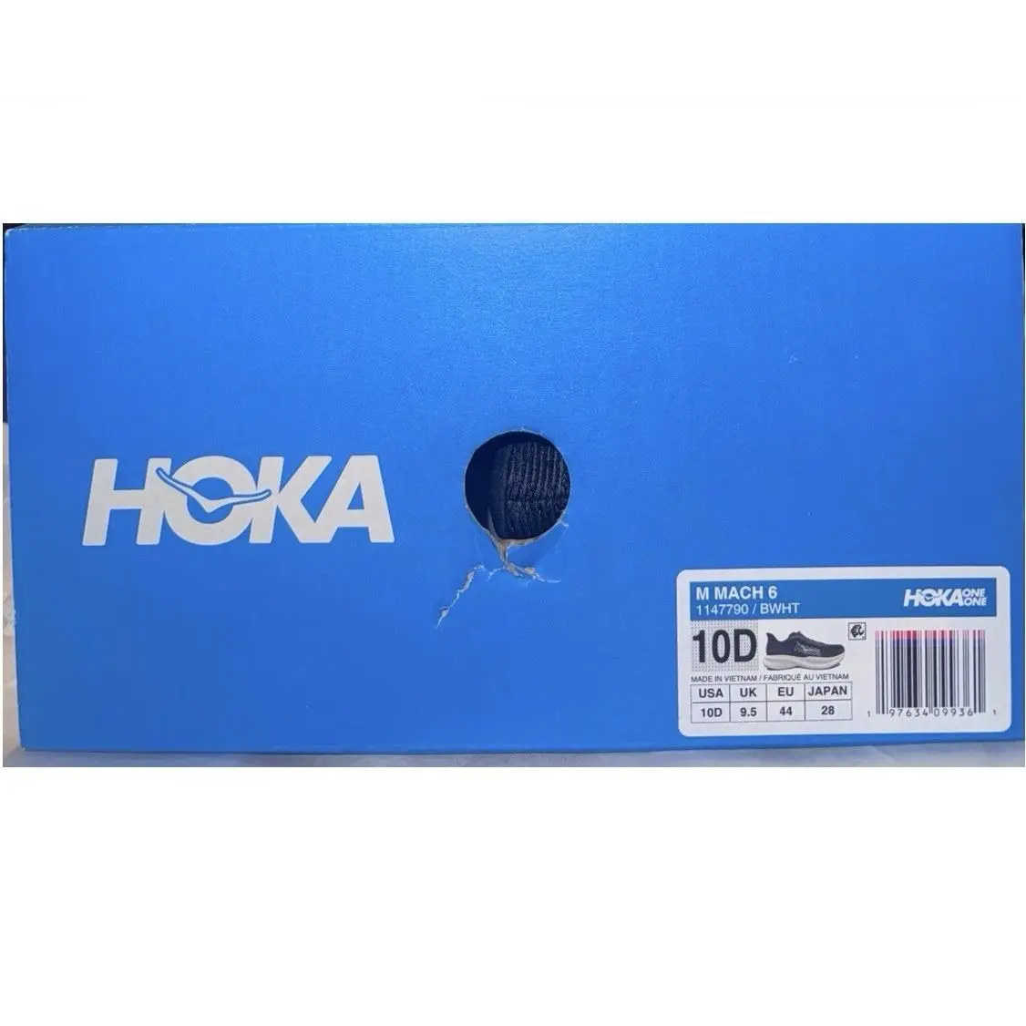 Hoka shoes - Hoka One One Mach 6 - 1147790 BWHT - Black White 10