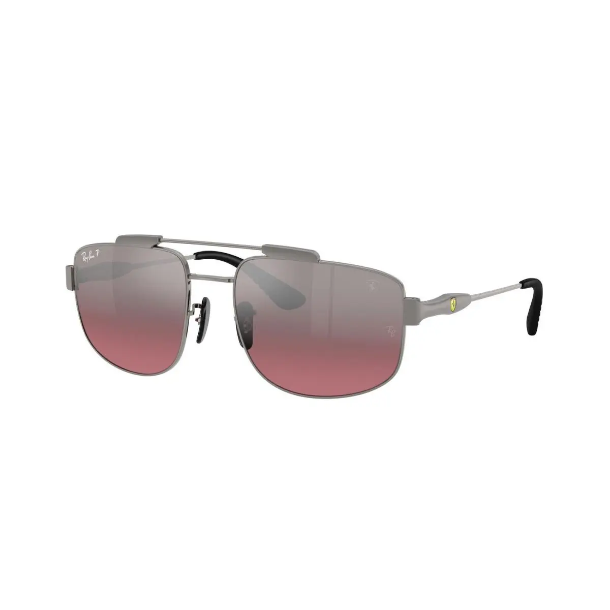 Ray-ban RB 3789 M Gunmetal / Polar Wine Grad Silver F1247A Size 58 Sunglasses by Ray-Ban