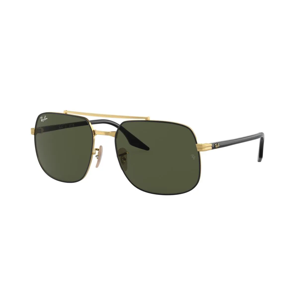 Ray-ban RB 3699 Black On Arista Green 900031 Size 56 Sunglasses by Ray-Ban