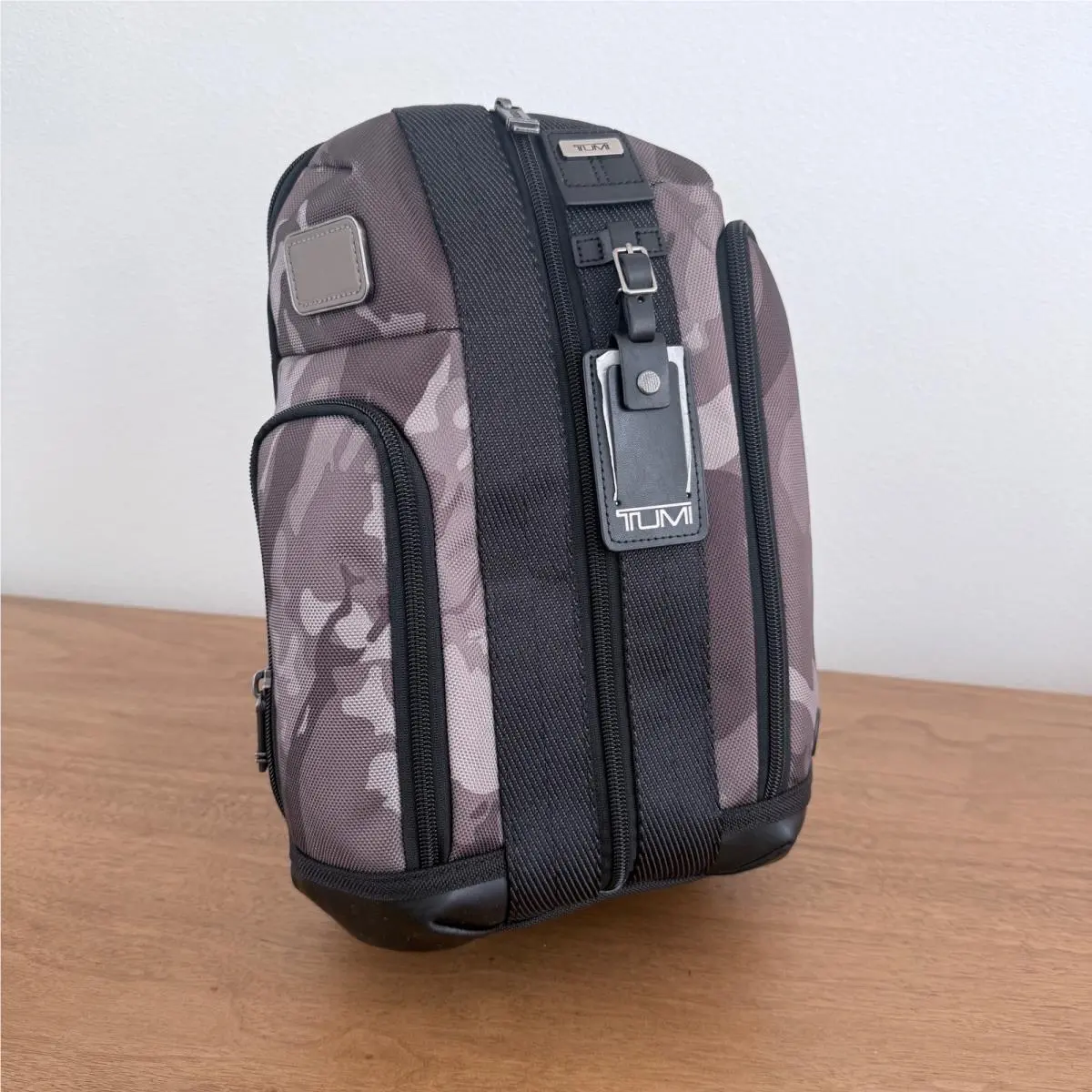 Tumi Alpha Bravo Smith Sling Bag Gray Camo Ballistic Nylon Crossbody 222393HK2