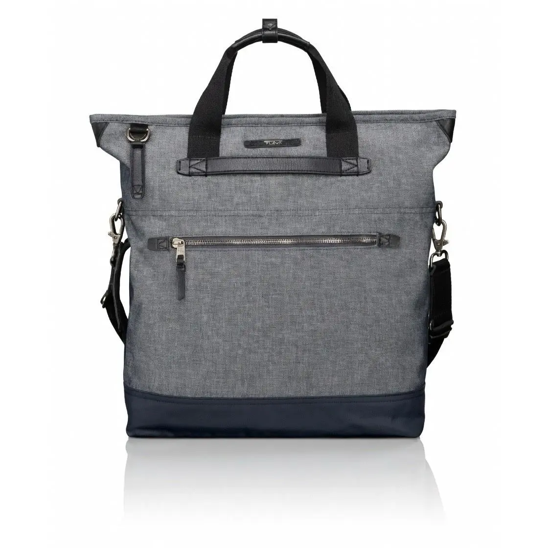 Tumi Dalston Perch Tote Backpack Convertible Gray Travel Black Bag Large