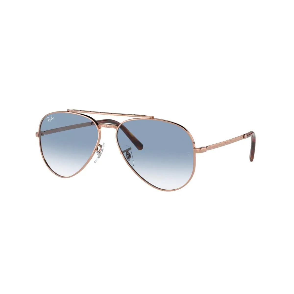 Ray Ban Sunglasses Aviator RB3625 92023F Rose Gold/clear Blue Lens 62MM by Ray-Ban