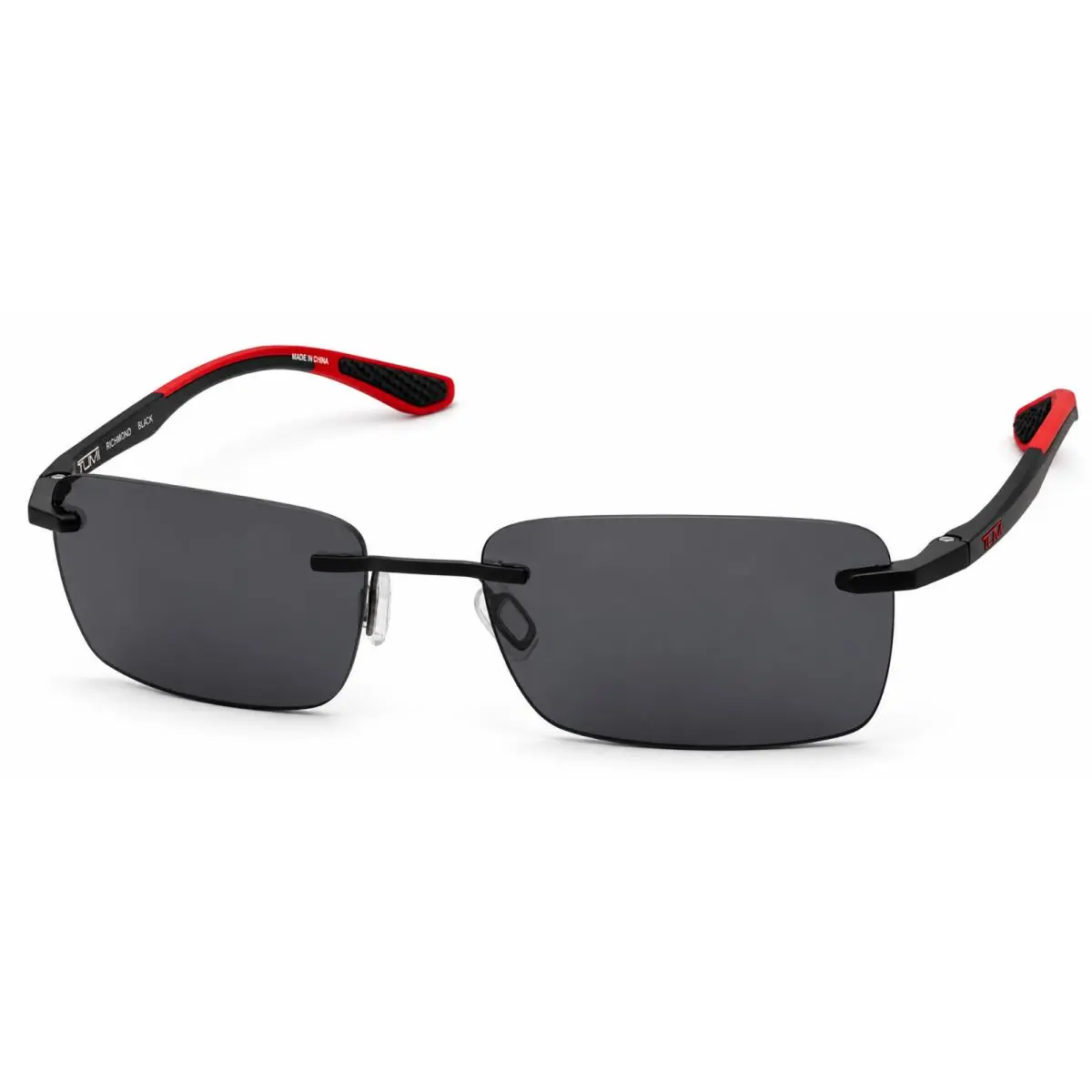 Mens Black Mens Nylon Rectangle Sunglass Reading Glass 2.0. Richmond by Tumi