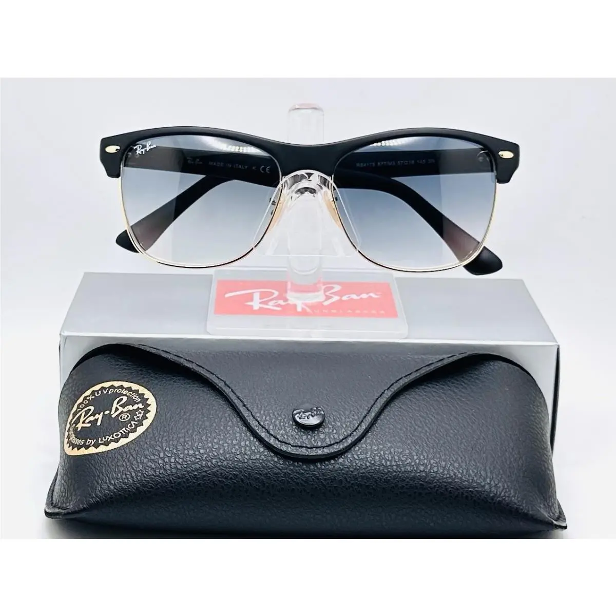 Ray-ban RB4175 Clubmaster Oversized 57mm Square Sunglasses - Gray Gradient Lens